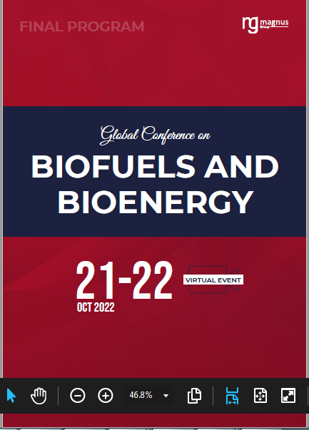 Global Conference on Biofuels and Bioenergy | Online Event Program